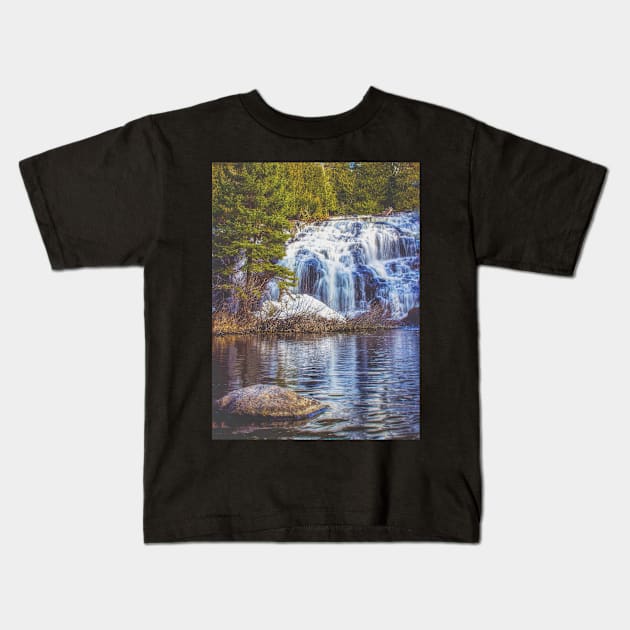 Bond Falls Michigan Kids T-Shirt by Isla Creek Casuals